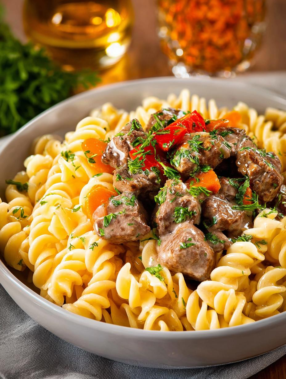 Crockpot Beef Stroganoff
