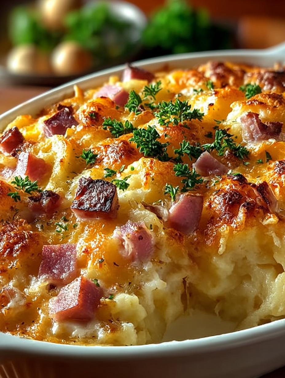 Crockpot Ham Potato Casserole: 10 Comforting Layers 4 Crockpot Ham Potato Casserole: 10 Comforting Layers - Crockpot Ham Potato Casserole - main visual representation
