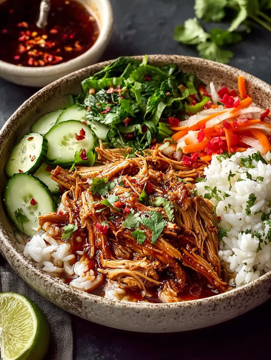 Crockpot Pulled Pork Bowls