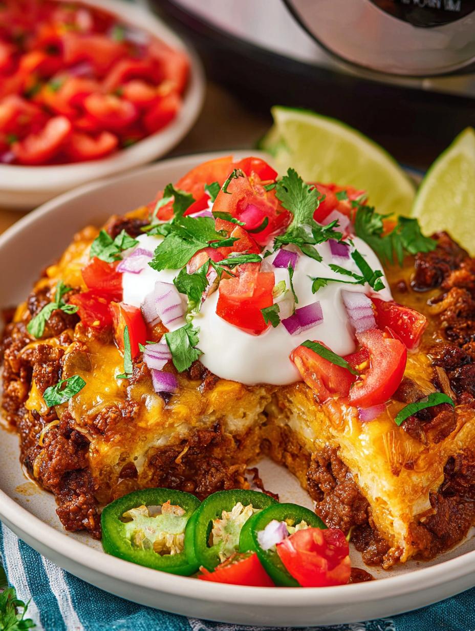 Delicious Crockpot Taco Casserole for Family Nights - Crockpot Taco Casserole - main visual representation