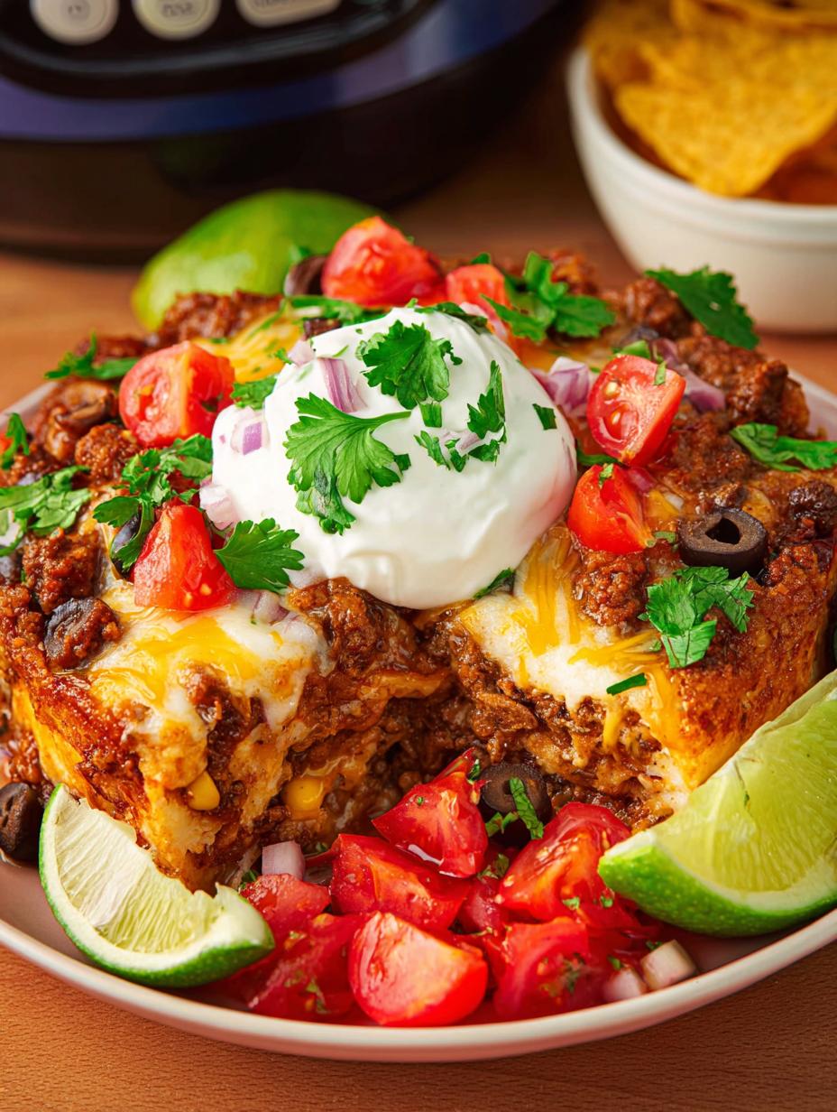 Crockpot Taco Casserole
