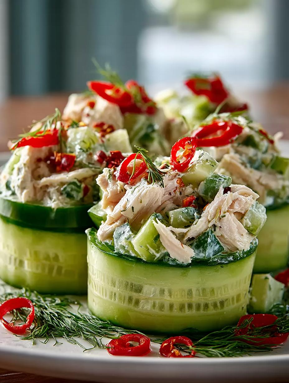 Crunchy Chicken Salad Cucumber Roll-Ups: 5 Refreshing Ideas - Crunchy Chicken Salad Cucumber - main visual representation