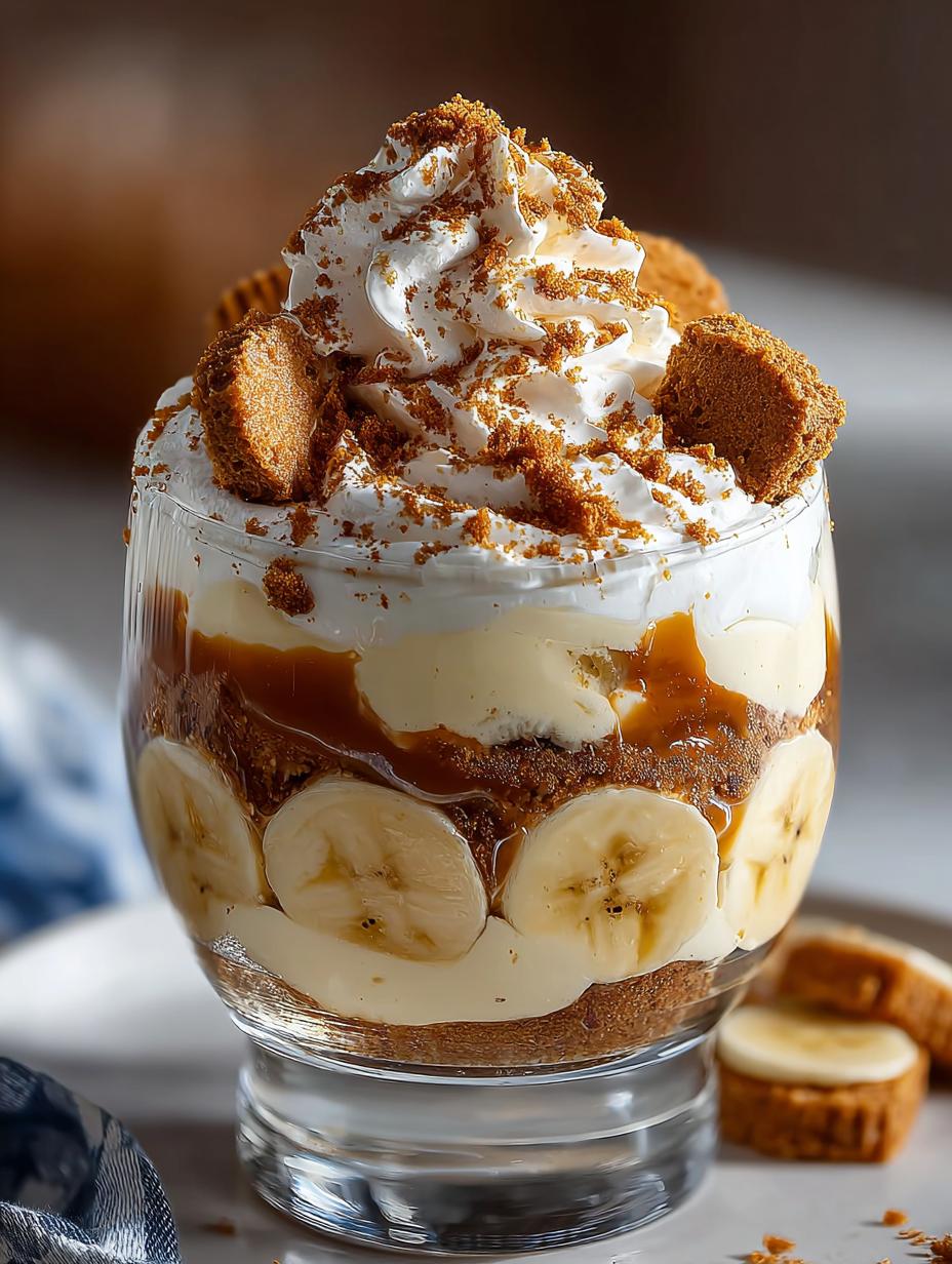 Decadent Biscoff Banana Pudding