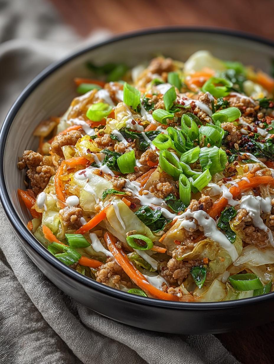 Egg Roll Bowl: 7 Delicious Ways to Enjoy This Comfort Food 5 Egg Roll Bowl: 7 Delicious Ways to Enjoy This Comfort Food - Egg Roll Bowl - additional detail