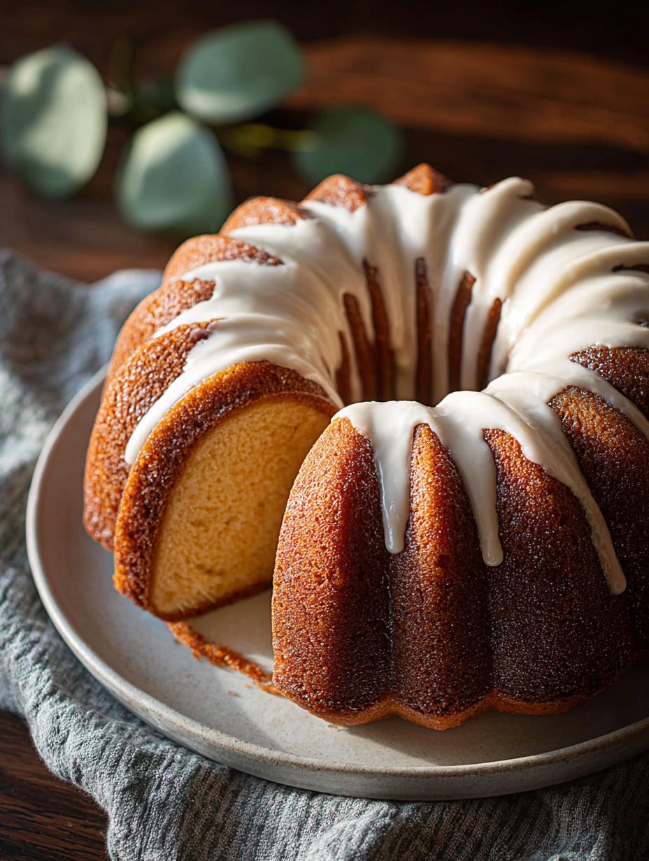 Eggnog Bundt Cake with Rum Glaze: A Holiday Delight - Eggnog Bundt Cake with - main visual representation