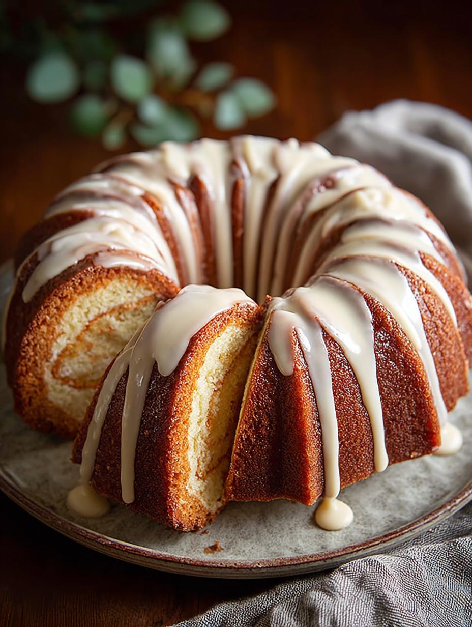 Eggnog Bundt Cake with