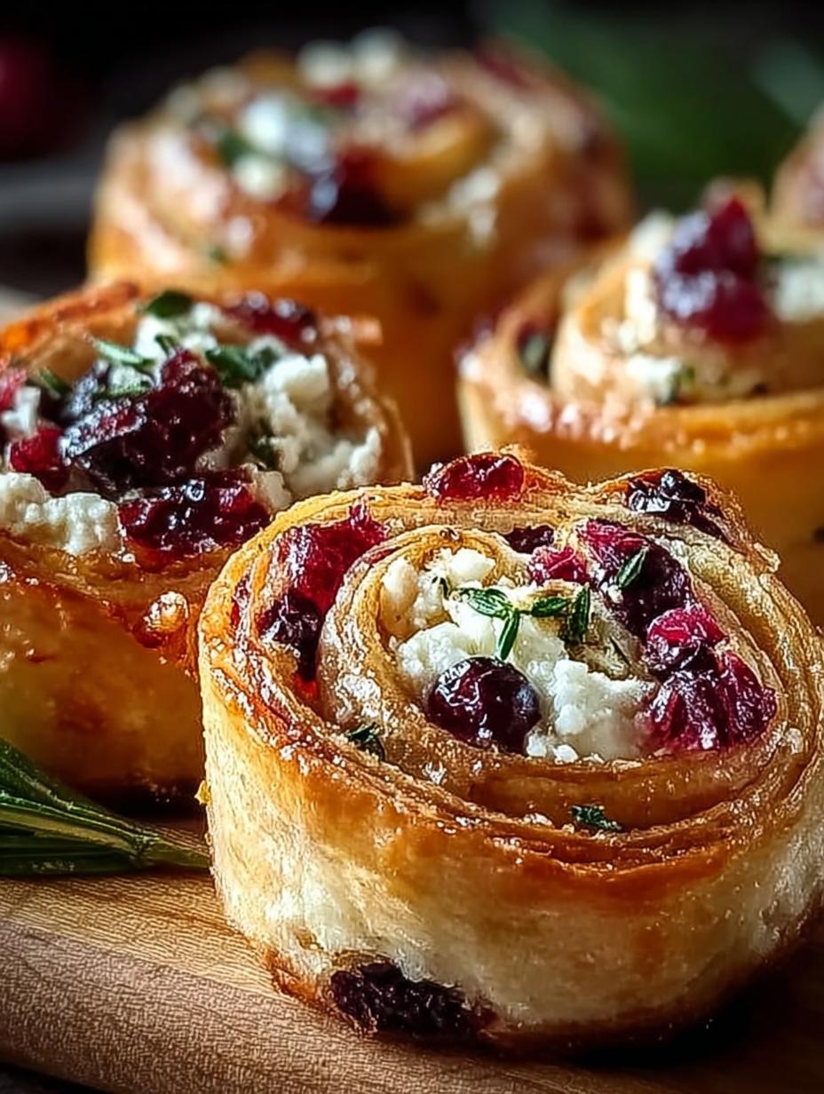 Delicious Festive Cranberry Feta Pinwheels for Parties - Festive Cranberry Feta Pinwheels - main visual representation