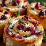 Festive Cranberry Feta Pinwheels