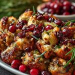Festive Cranberry Turkey Stuffing