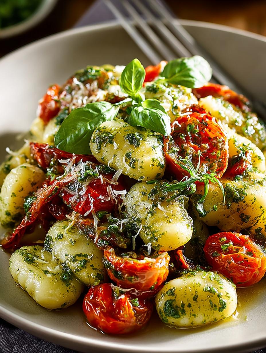 Festive Pesto Gnocchi with