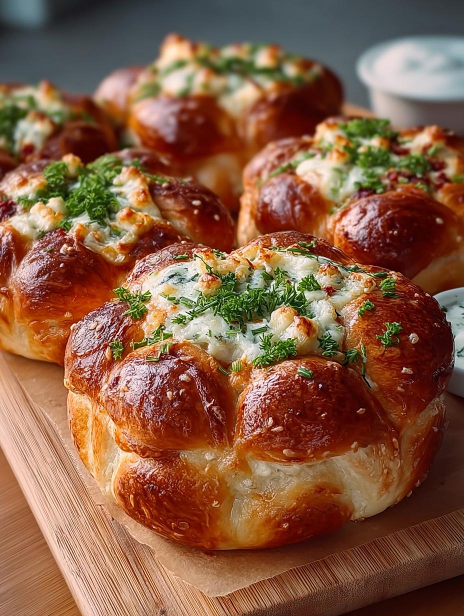 Flower Buns with Cheese