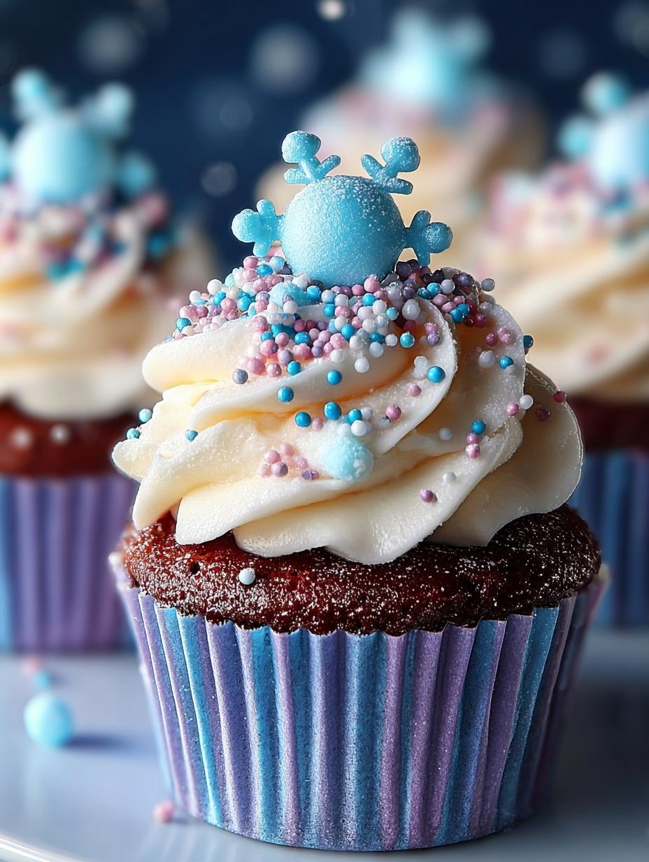 Delight in 12 Frozen Themed Cupcakes for Any Occasion - Frozen Themed Cupcakes - main visual representation