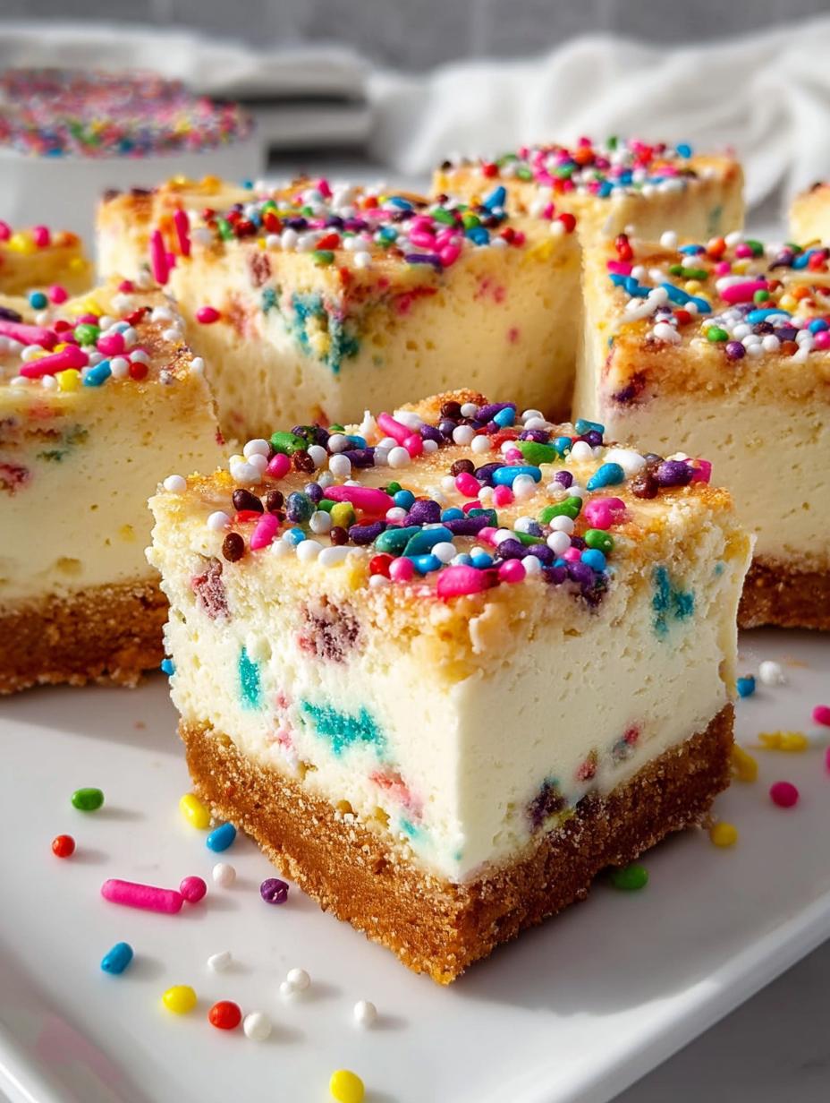 Funfetti Cheesecake Bars: 6 Delightful Steps to Bliss 4 Funfetti Cheesecake Bars: 6 Delightful Steps to Bliss - Funfetti Cheesecake Bars - main visual representation