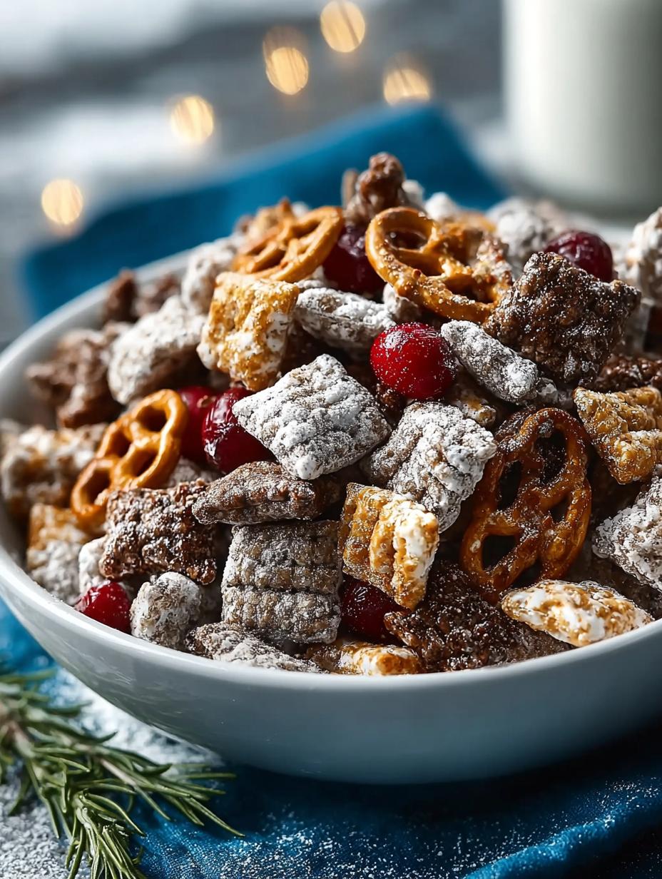 Gluten Free Reindeer Chow: 7 Festive Celebration Treats - Gluten Free Reindeer Chow - additional detail