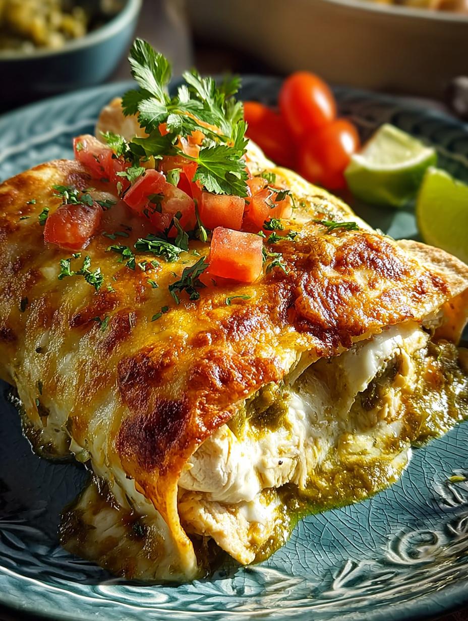 Delicious Green Chile Chicken Enchiladas Recipe - Green Chile Chicken Enchiladas - additional detail