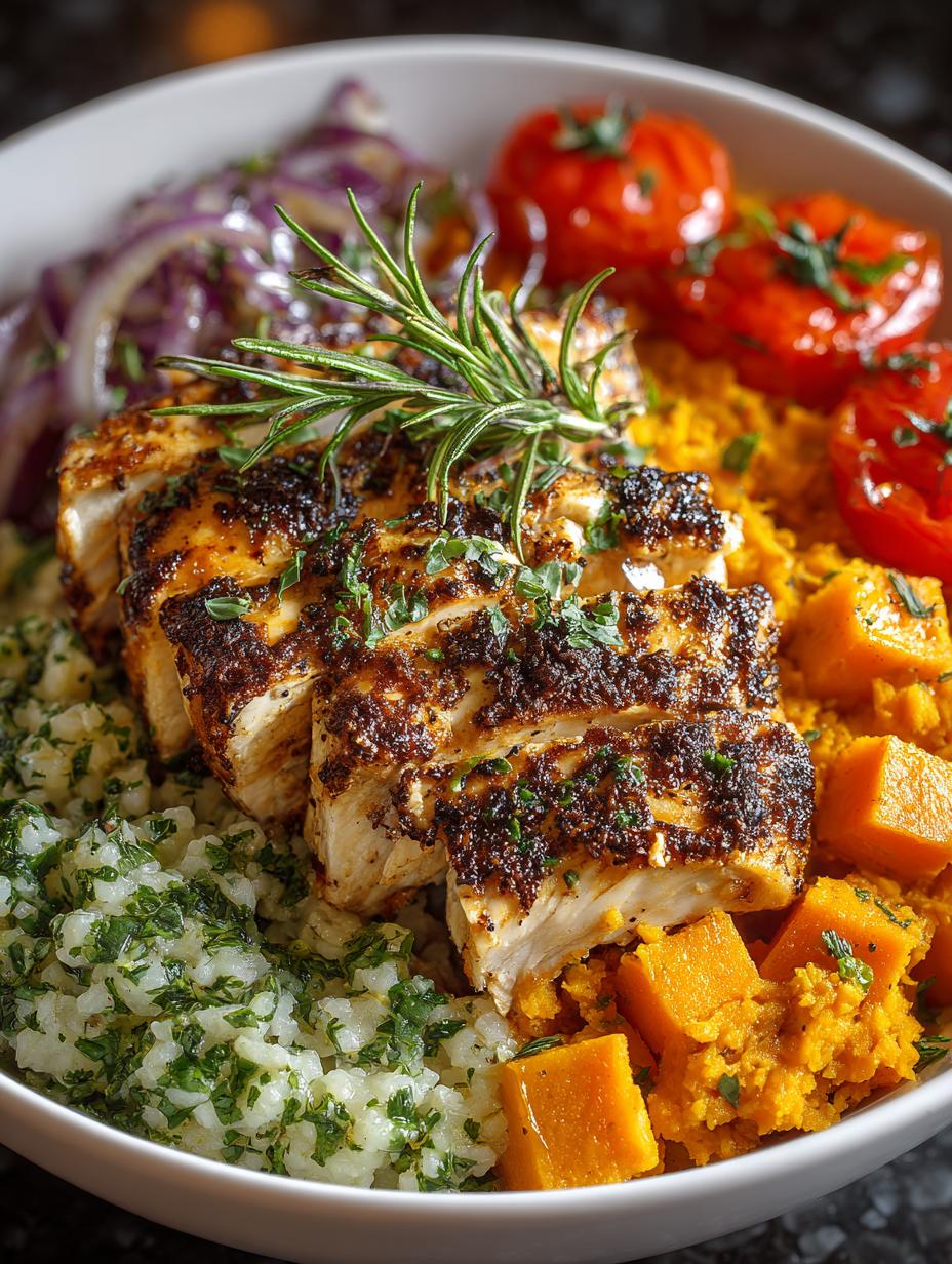 Healthy Chicken Sweet Potato Rice Bowl for Dinner - Healthy Chicken Sweet Potato - additional detail