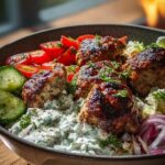 Healthy Greek Meatball Bowl