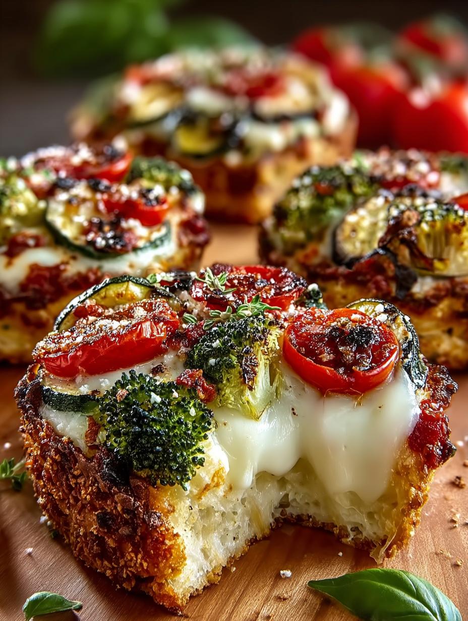 Healthy Veggie Pizza Bites