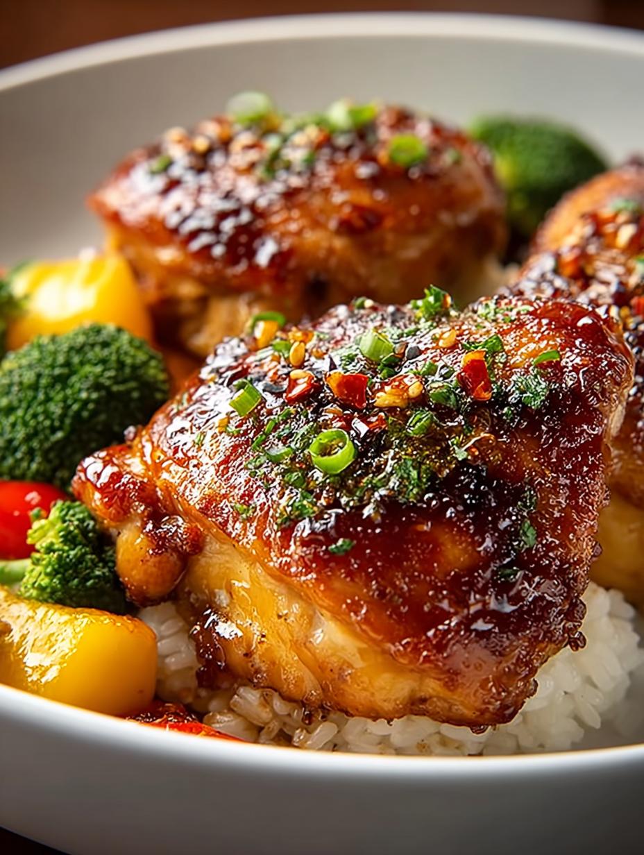Honey Garlic Chicken Dinner