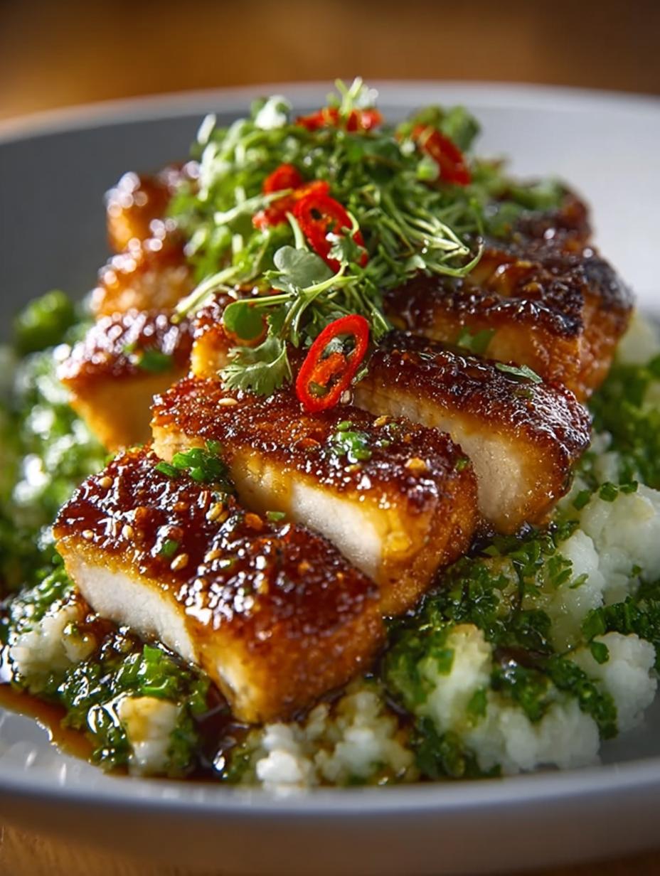 Honey Glazed Chicken with Avocado and Rice Delight - Honey Glazed Chicken with - main visual representation