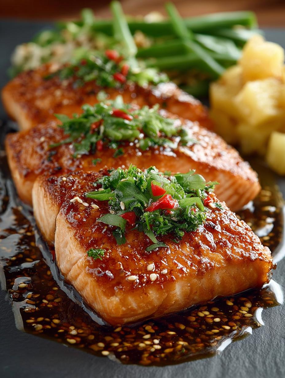 Delicious Honey Pineapple Salmon for a Tropical Dinner - Honey Pineapple Salmon - additional detail