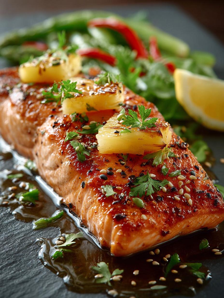 Honey Pineapple Salmon