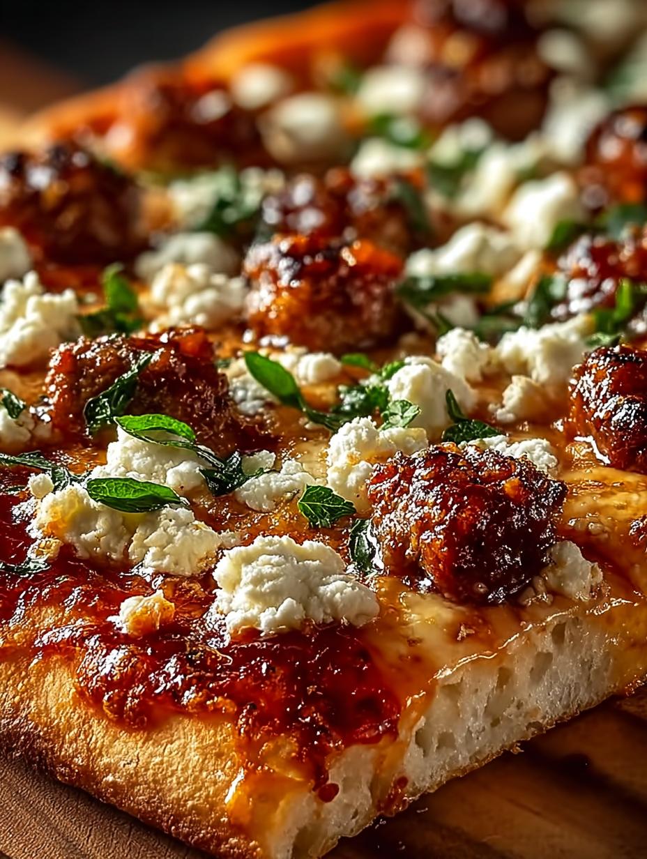 Hot Honey Feta Pizza