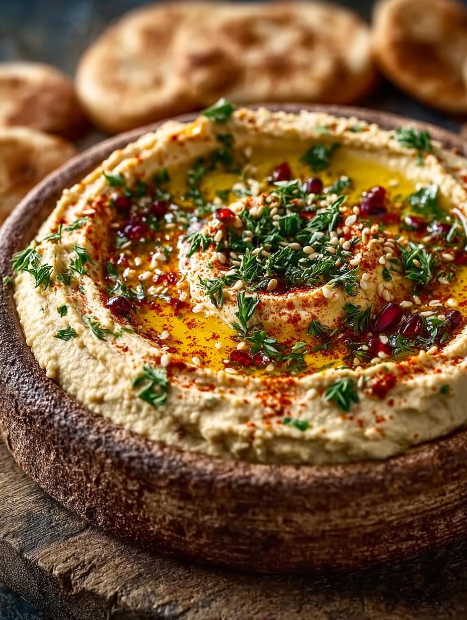 Hummus: 5 Tips for the Creamiest Chickpea Dip - Hummus - additional detail