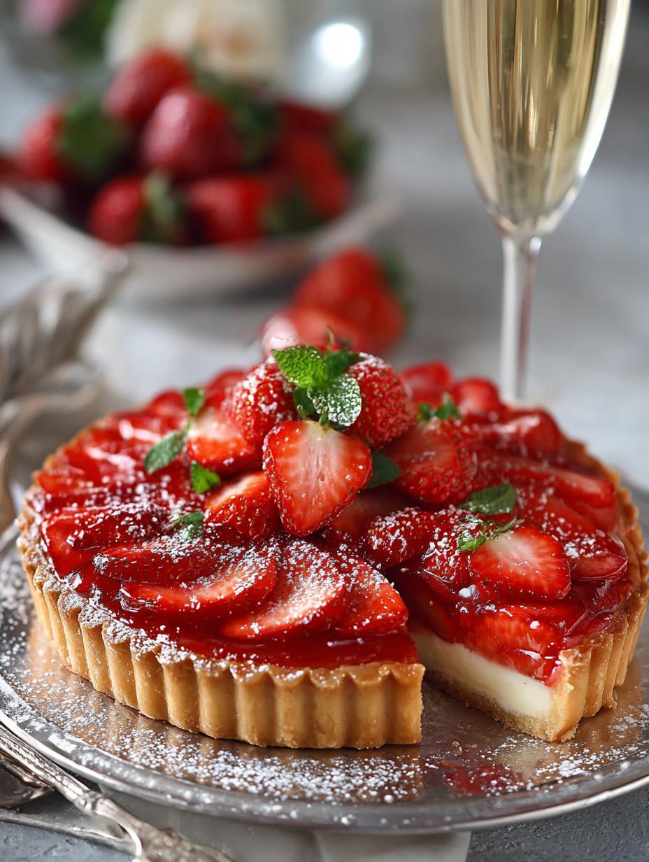 Irresistible Strawberry Champagne Tart: 5 Reasons to Indulge - Irresistible Strawberry Champagne Tart - main visual representation