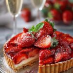 Irresistible Strawberry Champagne Tart