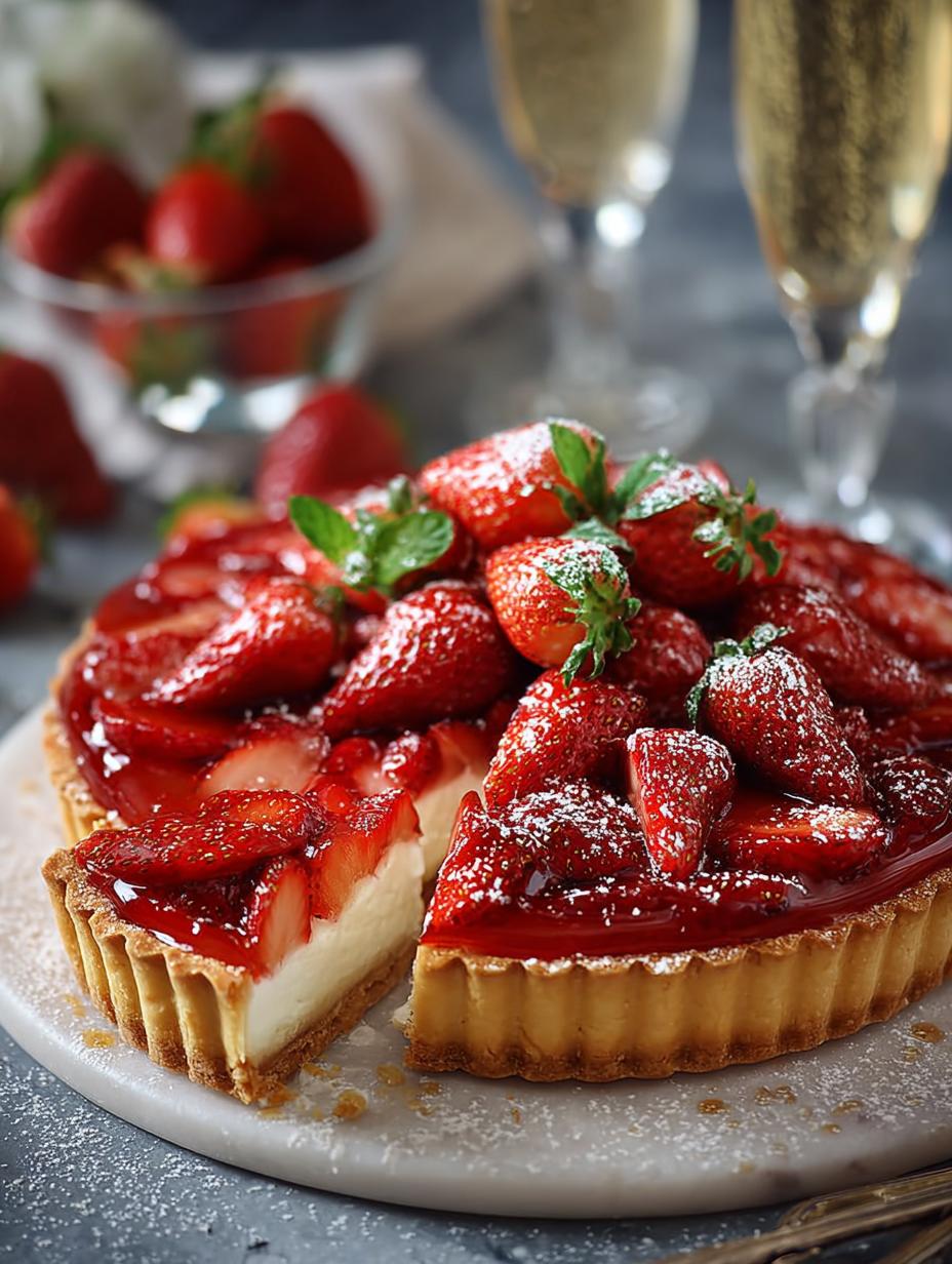Irresistible Strawberry Champagne Tart: 5 Reasons to Indulge - Irresistible Strawberry Champagne Tart - additional detail