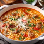Italian Sausage Orzo Soup