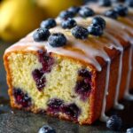 Lemon Blueberry Loaf Slice
