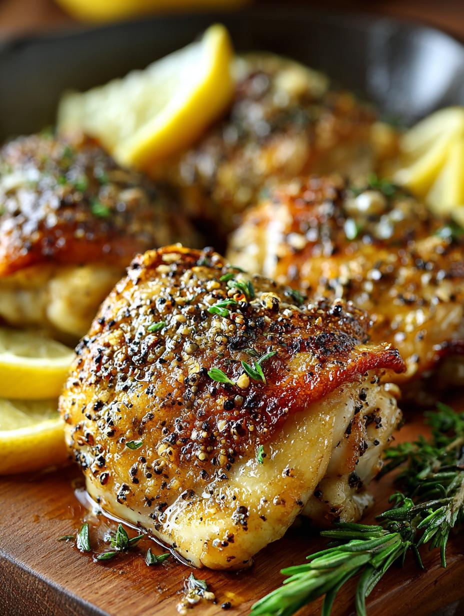 Delicious Lemon Pepper Chicken Thighs in 50 Minutes - Lemon Pepper Chicken Thighs - main visual representation