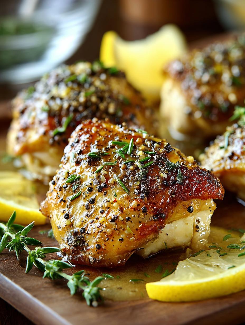 Delicious Lemon Pepper Chicken Thighs in 50 Minutes 4 Delicious Lemon Pepper Chicken Thighs in 50 Minutes - Lemon Pepper Chicken Thighs - additional detail