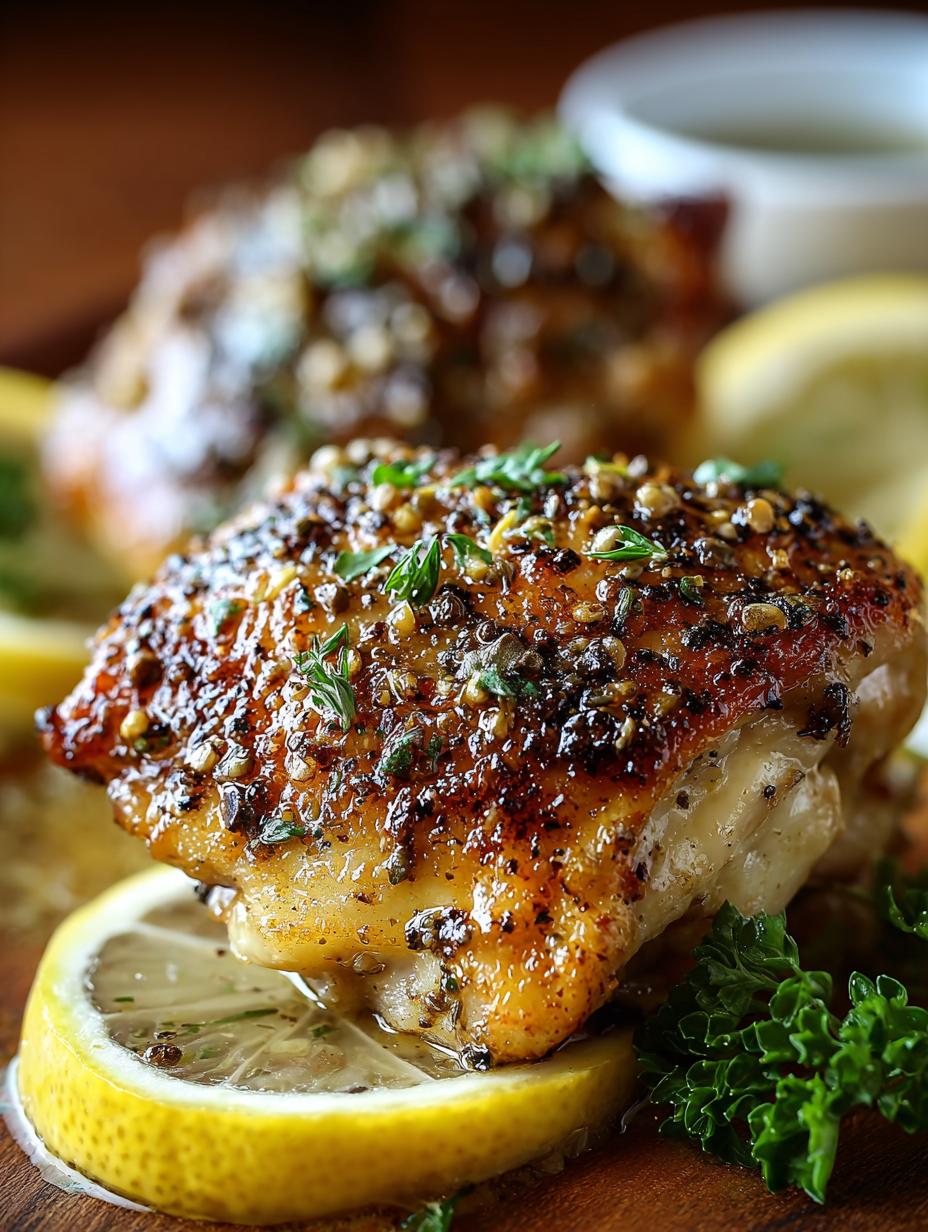 Lemon Pepper Chicken Thighs