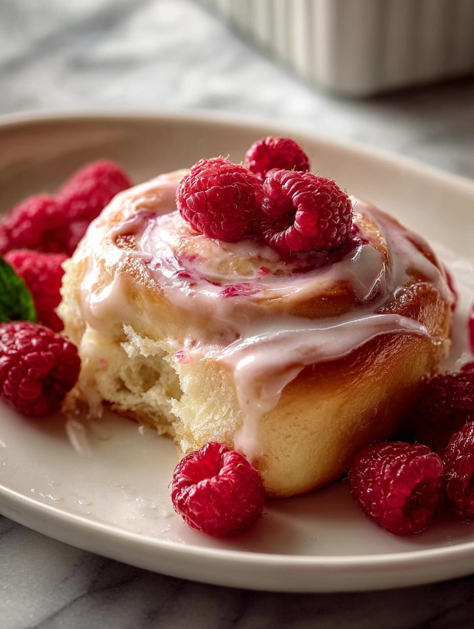 Lemon Raspberry Rolls with