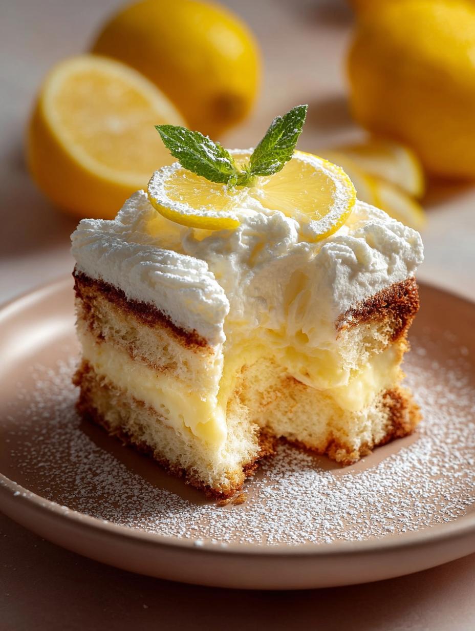 Delightful Lemon Tiramisu Cake with Citrus Twist - Lemon Tiramisu Cake with - additional detail