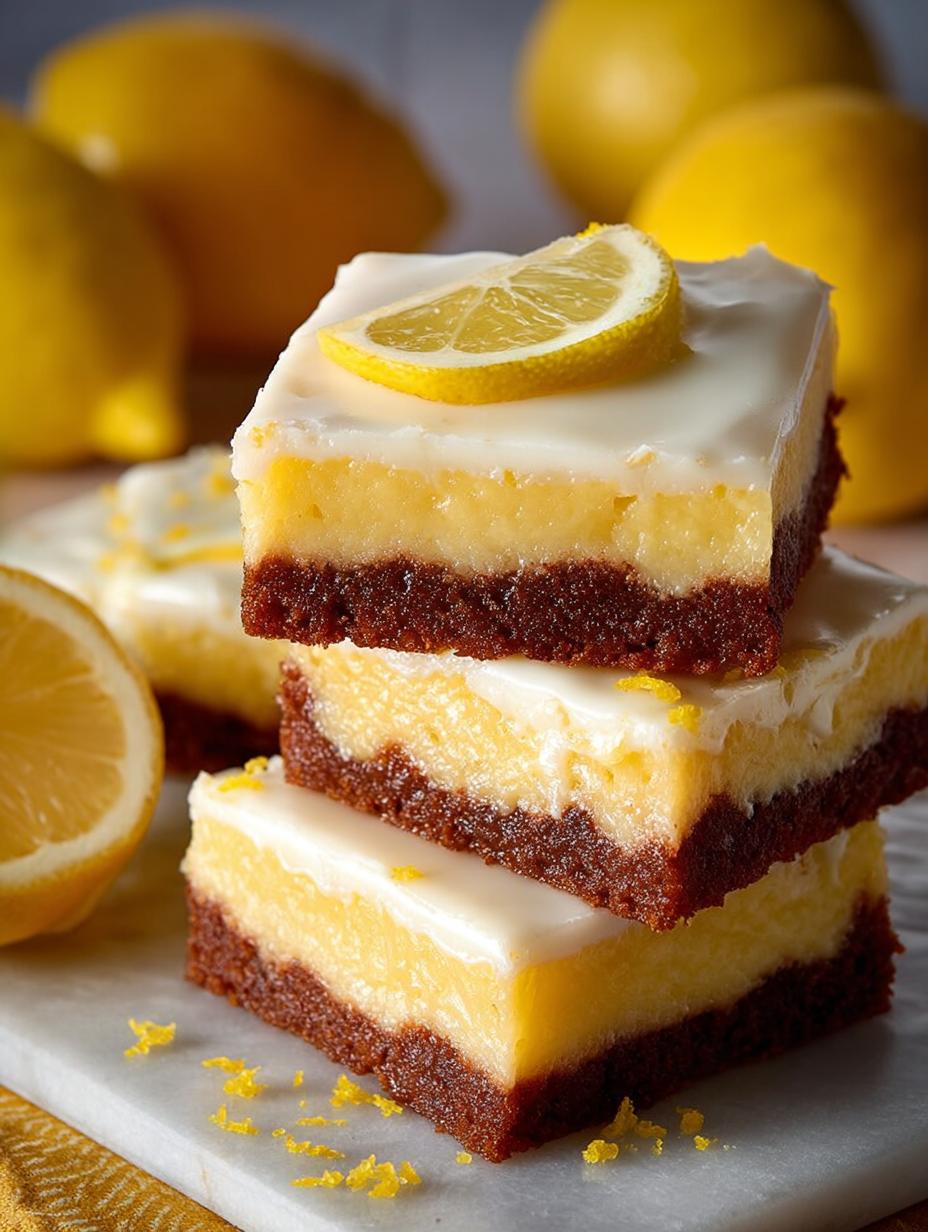 Delicious Lemon White Chocolate Brownies Recipe 4 Delicious Lemon White Chocolate Brownies Recipe - Lemon White Chocolate Brownies - main visual representation