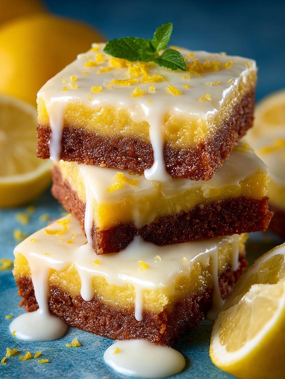 Lemon White Chocolate Brownies