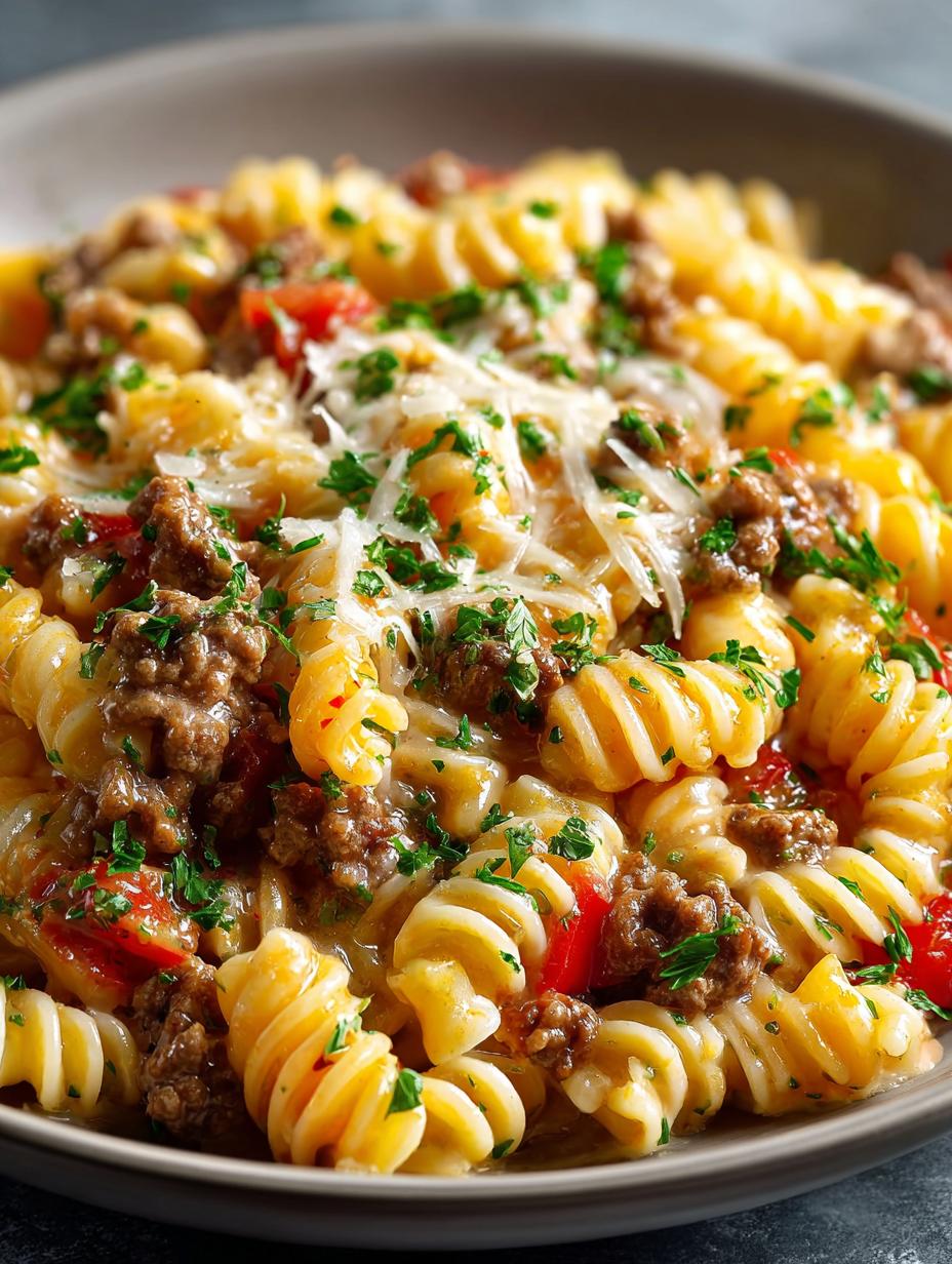 Loaded Cheeseburger Alfredo Pasta: 6 Delicious Reasons to Try 4 Loaded Cheeseburger Alfredo Pasta: 6 Delicious Reasons to Try - Loaded Cheeseburger Alfredo Pasta - main visual representation