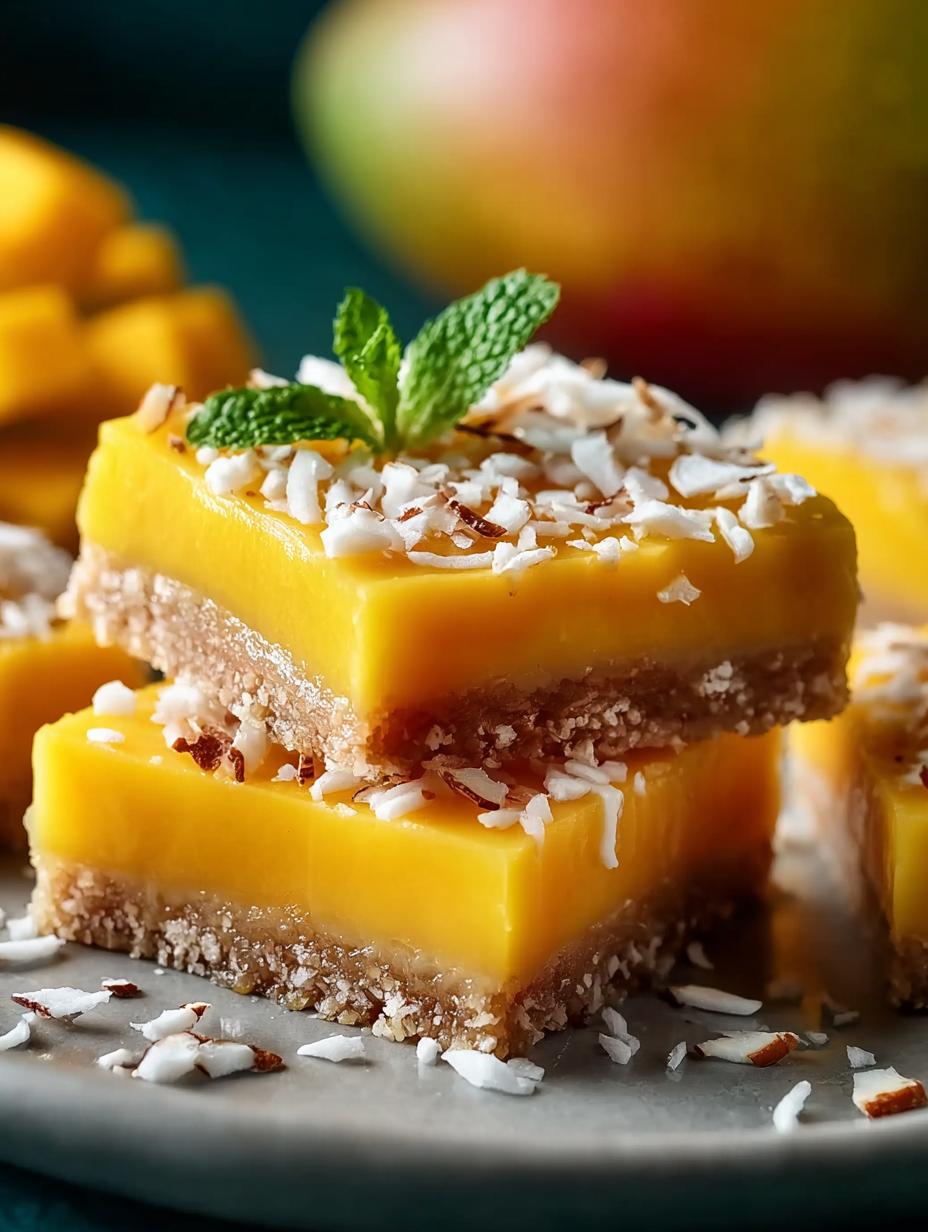 Mango Coconut Bars