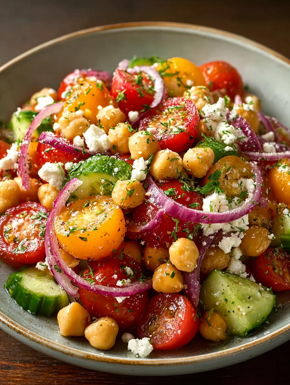 Mediterranean Chickpea Salad Refreshing