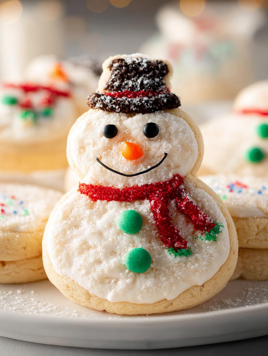 Melted Snowman Cookies: 24 Adorable Treats for the Holidays - Melted Snowman Cookies - main visual representation