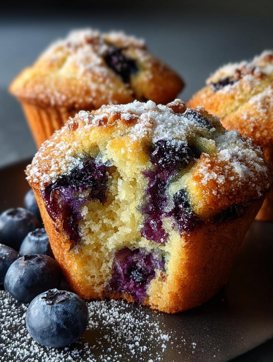 Moist Blueberry Muffins