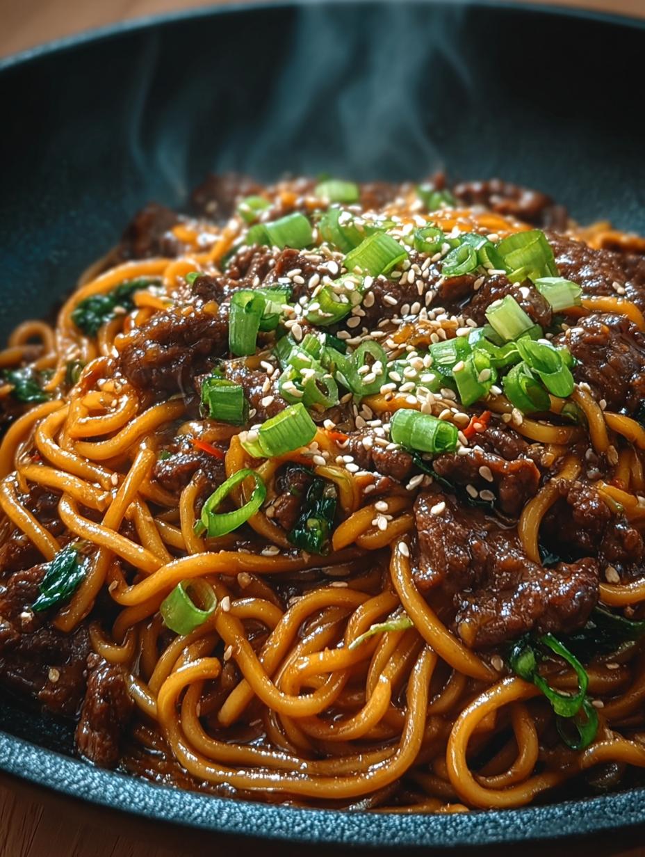 Mongolian Beef Noodles