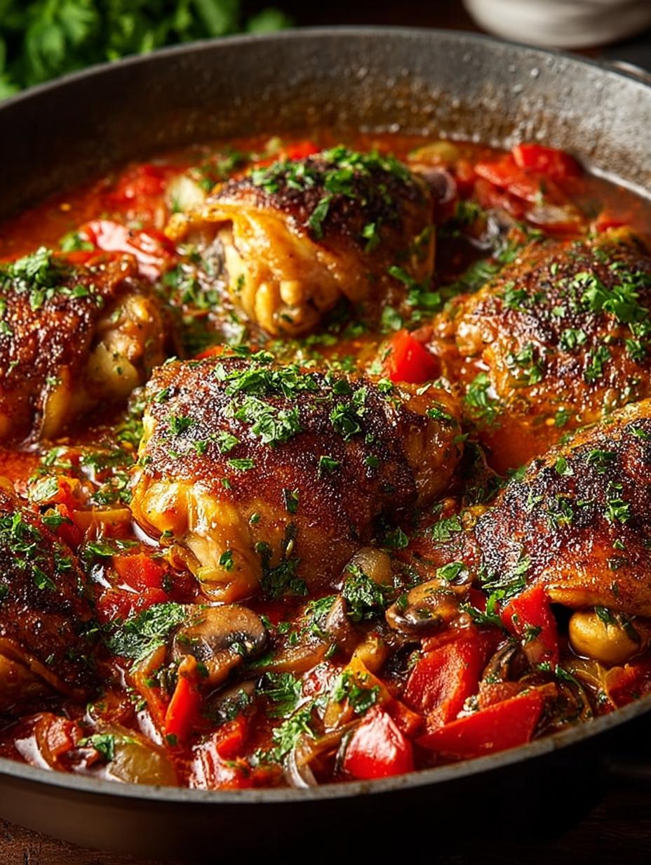 One Pan Chicken Cacciatore: 5 Reasons to Love This Dish 4 One Pan Chicken Cacciatore: 5 Reasons to Love This Dish - One Pan Chicken Cacciatore - main visual representation
