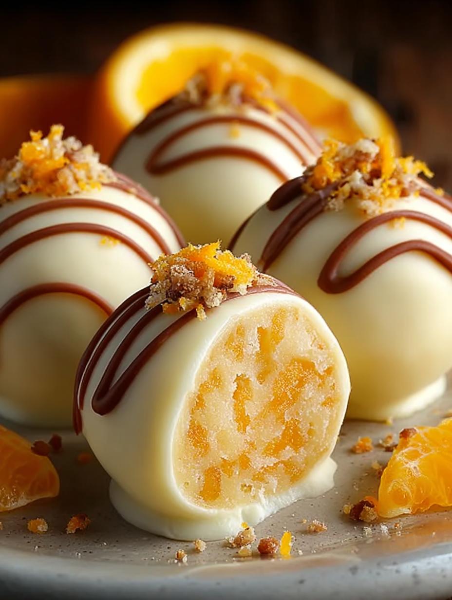 Orange Creamsicle Truffles