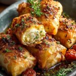 Oven Fried Feta Rolls
