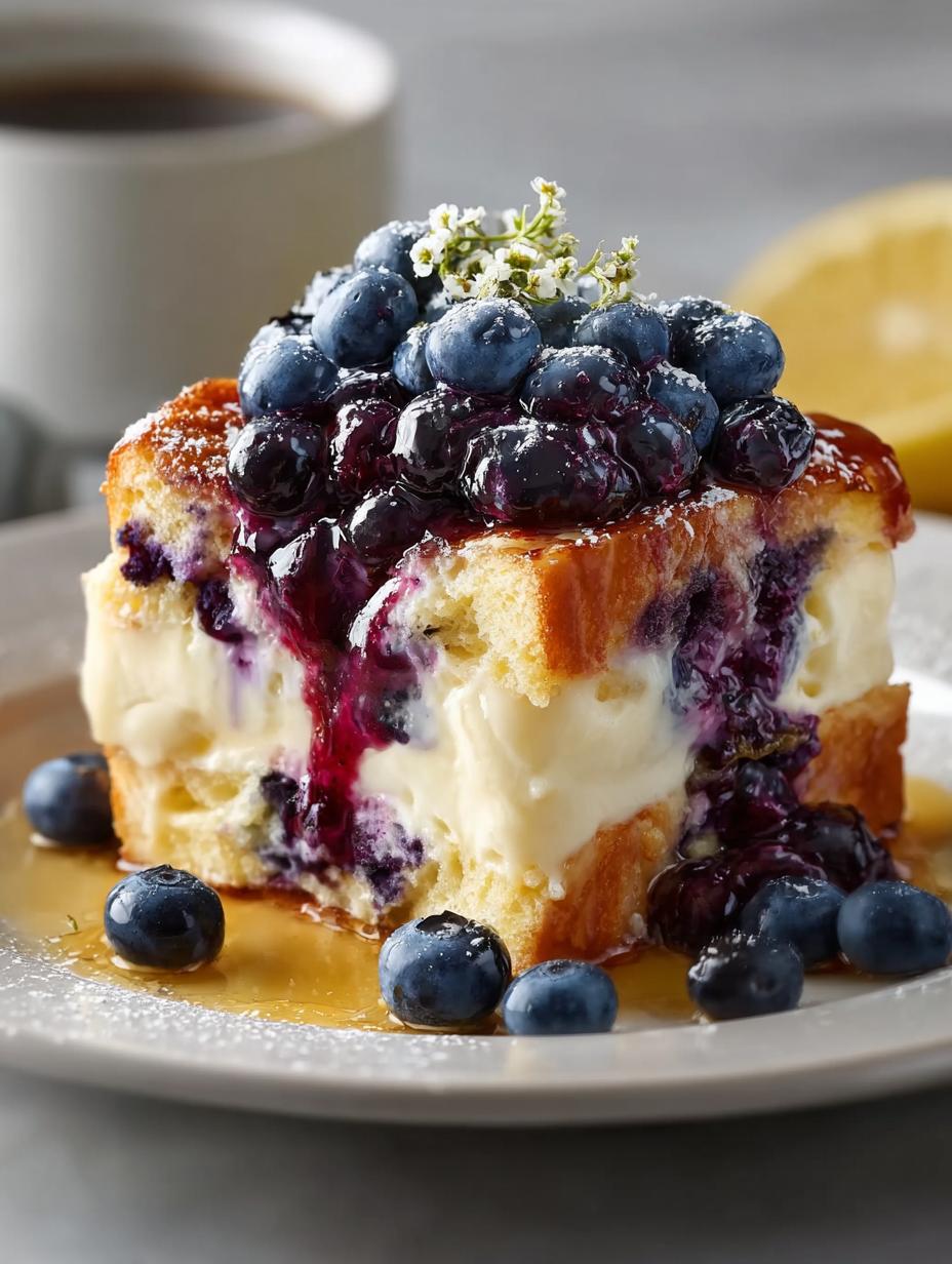 Overnight Blueberry Lemon French